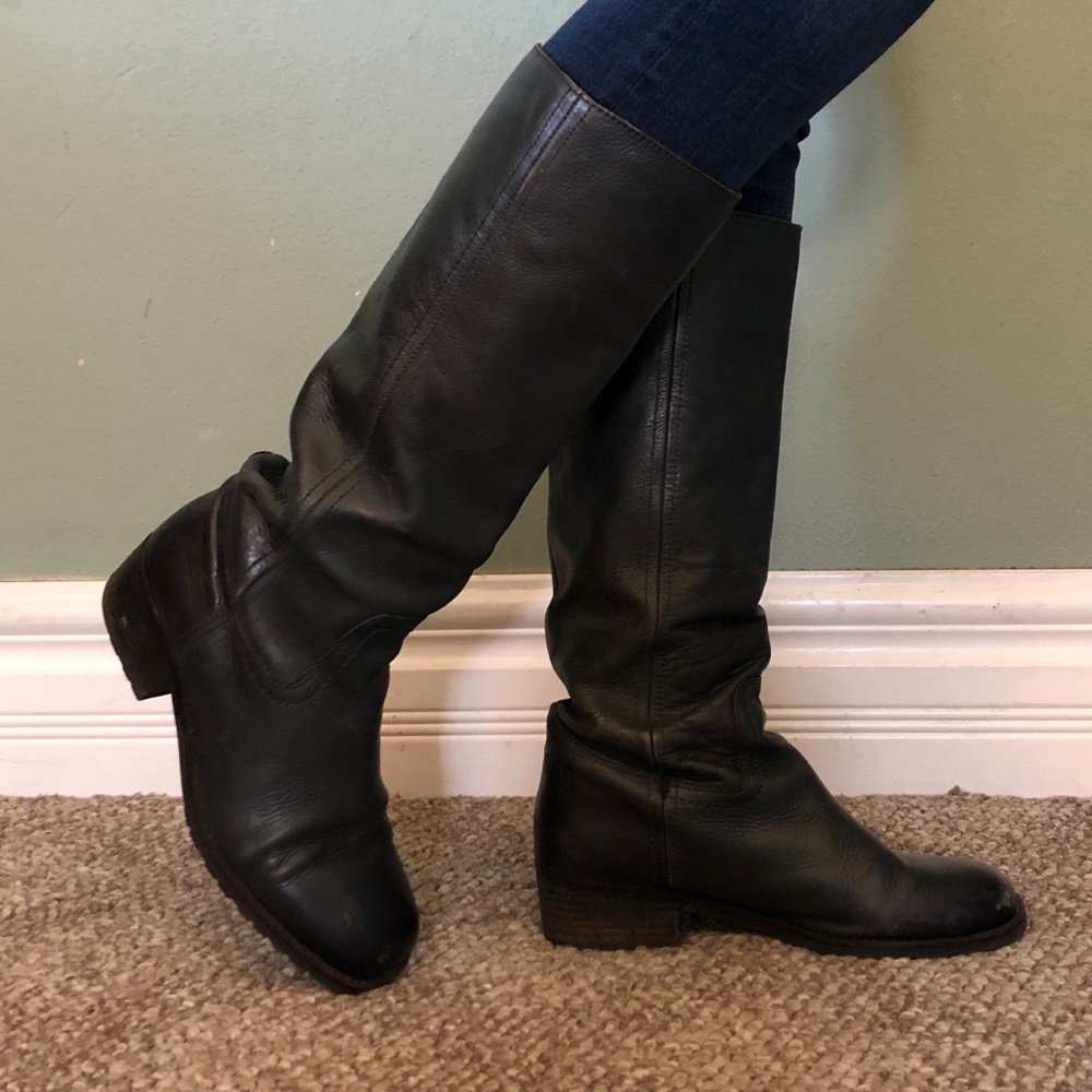 Navy Blue Boots
